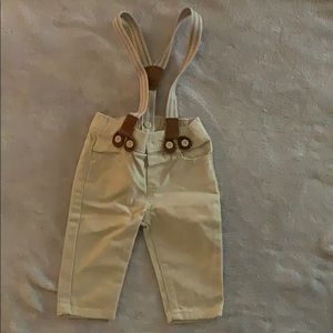 Little man khaki spender pants